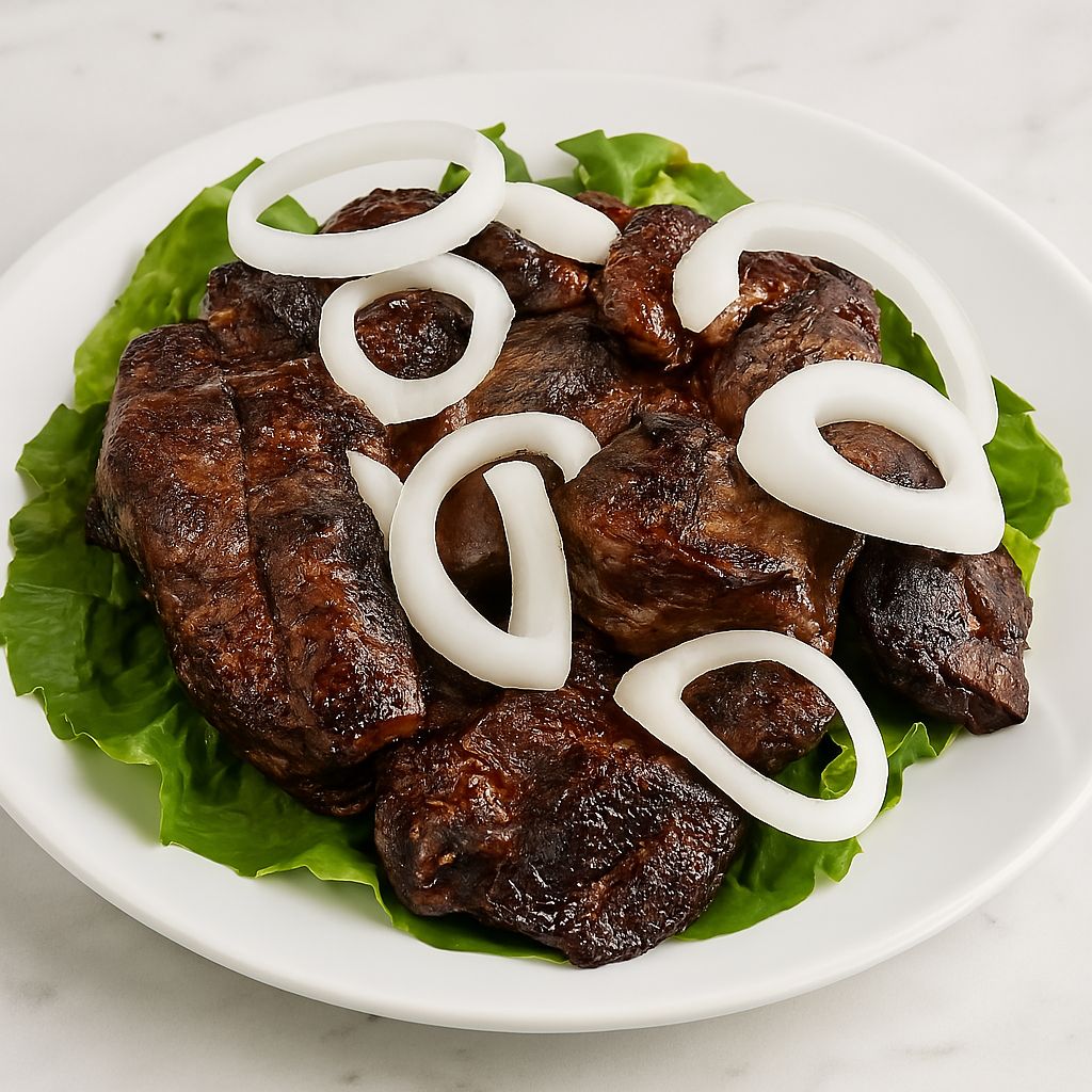 печінка яловича на мангалі-min